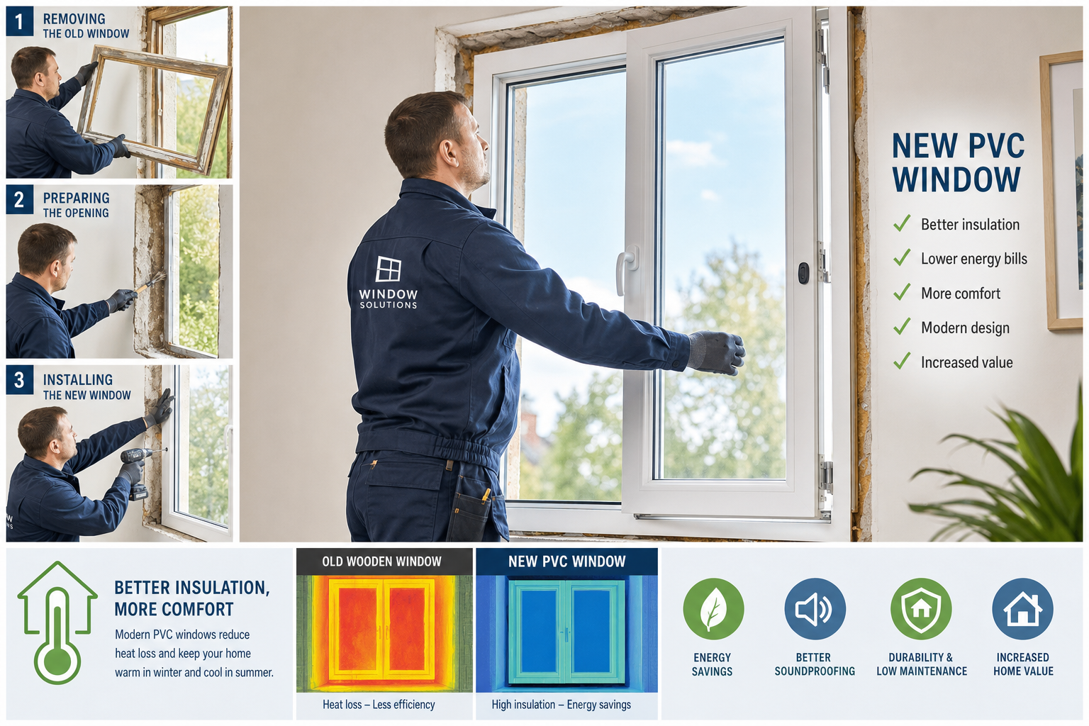 Rénovation de fenêtres pour isolation